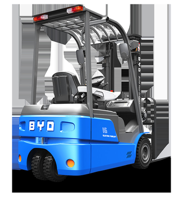 চীনে তৈরি, BYD এর তিন পিভট ভারসাম্য ওজন 1.6-2.0 টন বিশুদ্ধ বৈদ্যুতিক ফোরক্লিফ্ট