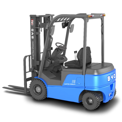 চীনে তৈরি, BYD এর চার পিভট ভারসাম্য ওজন 1.6-1.8 টন একক ড্রাইভ জন্য বিশুদ্ধ বৈদ্যুতিক ফোরক্লিফ্ট