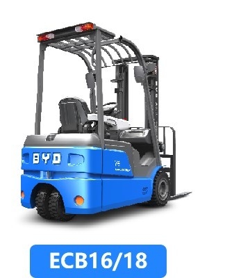চীনে তৈরি, BYD এর চার পিভট ভারসাম্য ওজন 1.6-1.8 টন একক ড্রাইভ জন্য বিশুদ্ধ বৈদ্যুতিক ফোরক্লিফ্ট