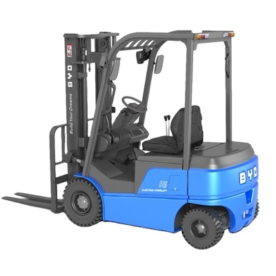 চীনে তৈরি, BYD এর চার পিভট ভারসাম্য ওজন 1.6-1.8 টন ডুয়াল ড্রাইভ জন্য বিশুদ্ধ বৈদ্যুতিক ফোরক্লিফ্ট
