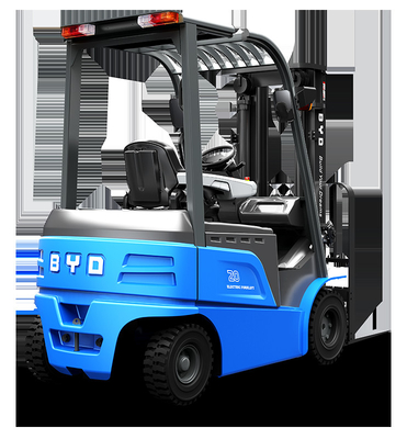 চীনে তৈরি, BYD এর চার পিভট ভারসাম্য ওজন 7.0-8.0 টন বিশুদ্ধ বৈদ্যুতিক forklift জন্যDual ড্রাইভ